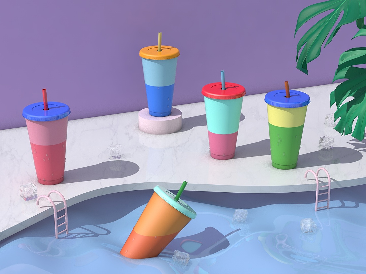 color change cup（图ZMTcyNzIyNDI4） - 场景 - 站酷设计师TIFFANY蜗牛原创素材 - 站酷ZCOOL