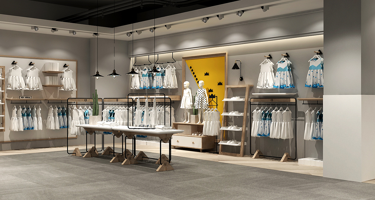 小鬼当家童装生活馆设计（图ZMjAzMTE3NzIw） - 建筑/空间 - 站酷设计师wayue原创素材 - 站酷ZCOOL