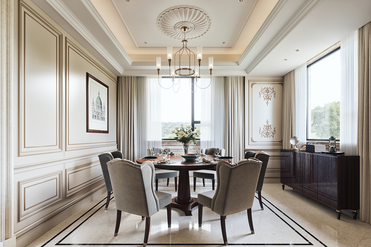 新中式与美式（图ZMjI2MjIxOTgw） - 家装设计 - 站酷设计师大师一号壹哥原创素材 - 站酷ZCOOL