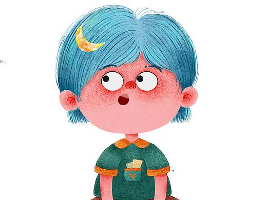 儿童插画俏皮小女孩（个人主页-ZNTc2NjQ5NDQ=） - 儿童插画 - 站酷设计师小北北未央原创素材 - 站酷ZCOOL