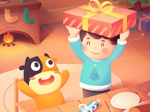 圣诞节海报（个人主页-ZMzMwNTEyMTI=） - 商业插画 - 站酷设计师勿小白原创素材 - 站酷ZCOOL