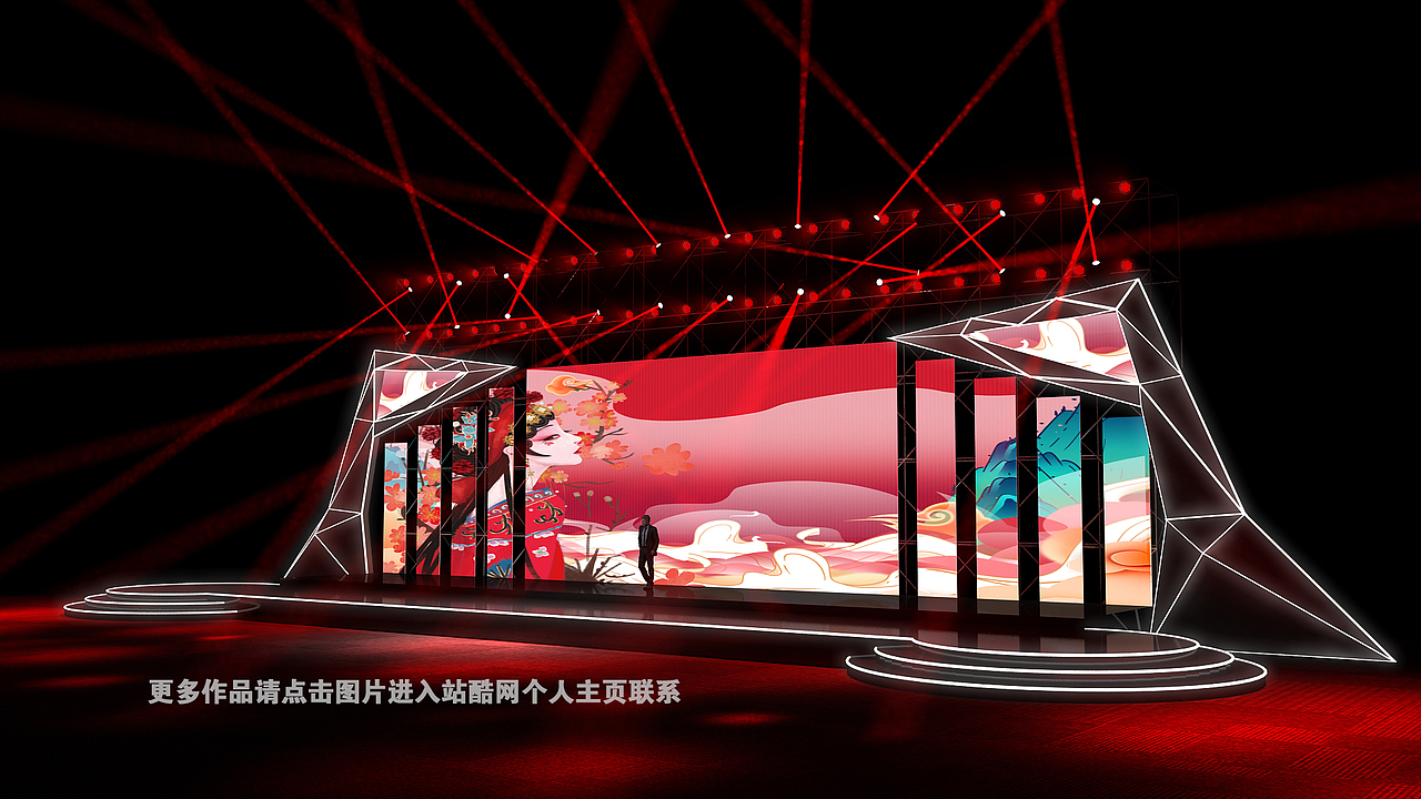 麦田舞美设计 牛年舞美设计 牛年舞台设计 牛年企业舞台 牛年晚会设计 舞美效果图 舞台效果图 舞美设计图 舞台设计图 舞美设计定制 舞台设计定制