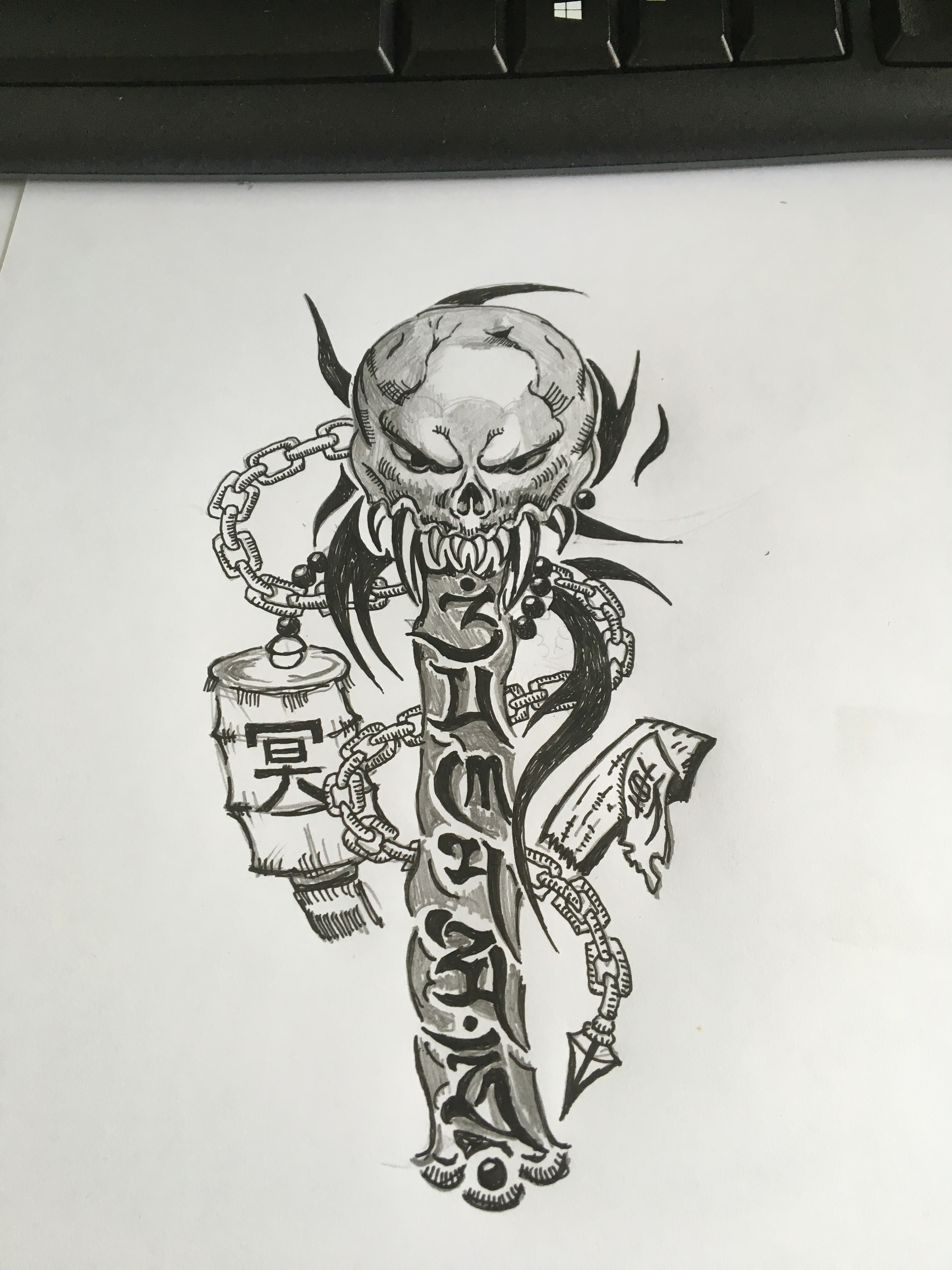 纹身手稿