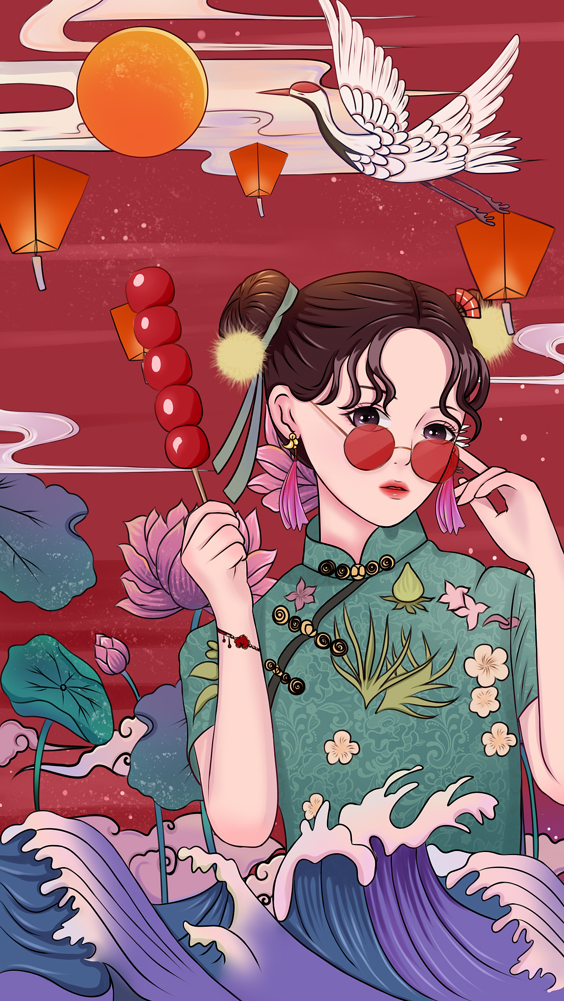 国潮女孩正当道（图ZMjYyMzE1Nzc2） - 商业插画 - 站酷设计师柔宝roy原创素材 - 站酷ZCOOL