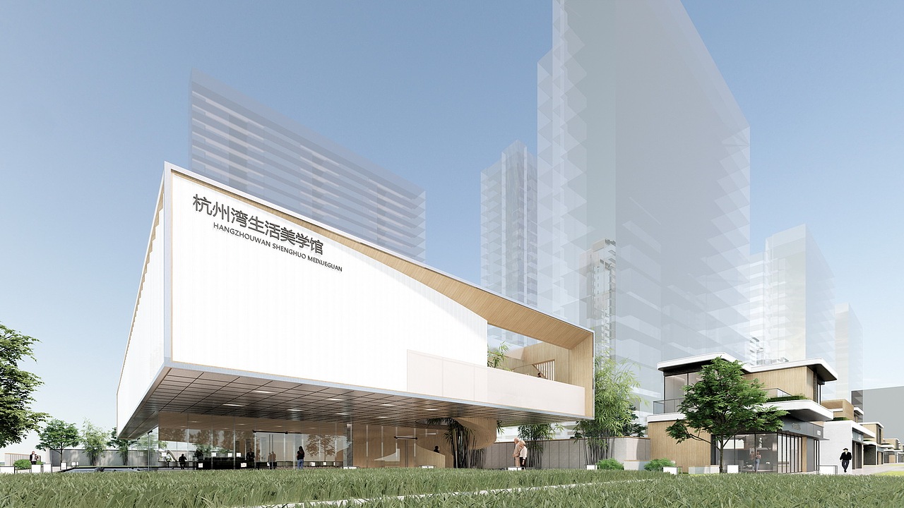 现代美术馆SU模型下载