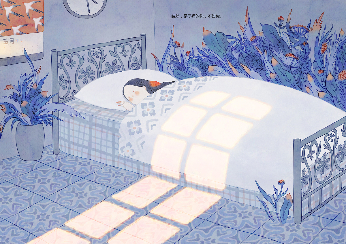 《时差》（图ZNjU4NjUxNzI=） - 商业插画 - 站酷设计师木言木言木言原创素材 - 站酷ZCOOL