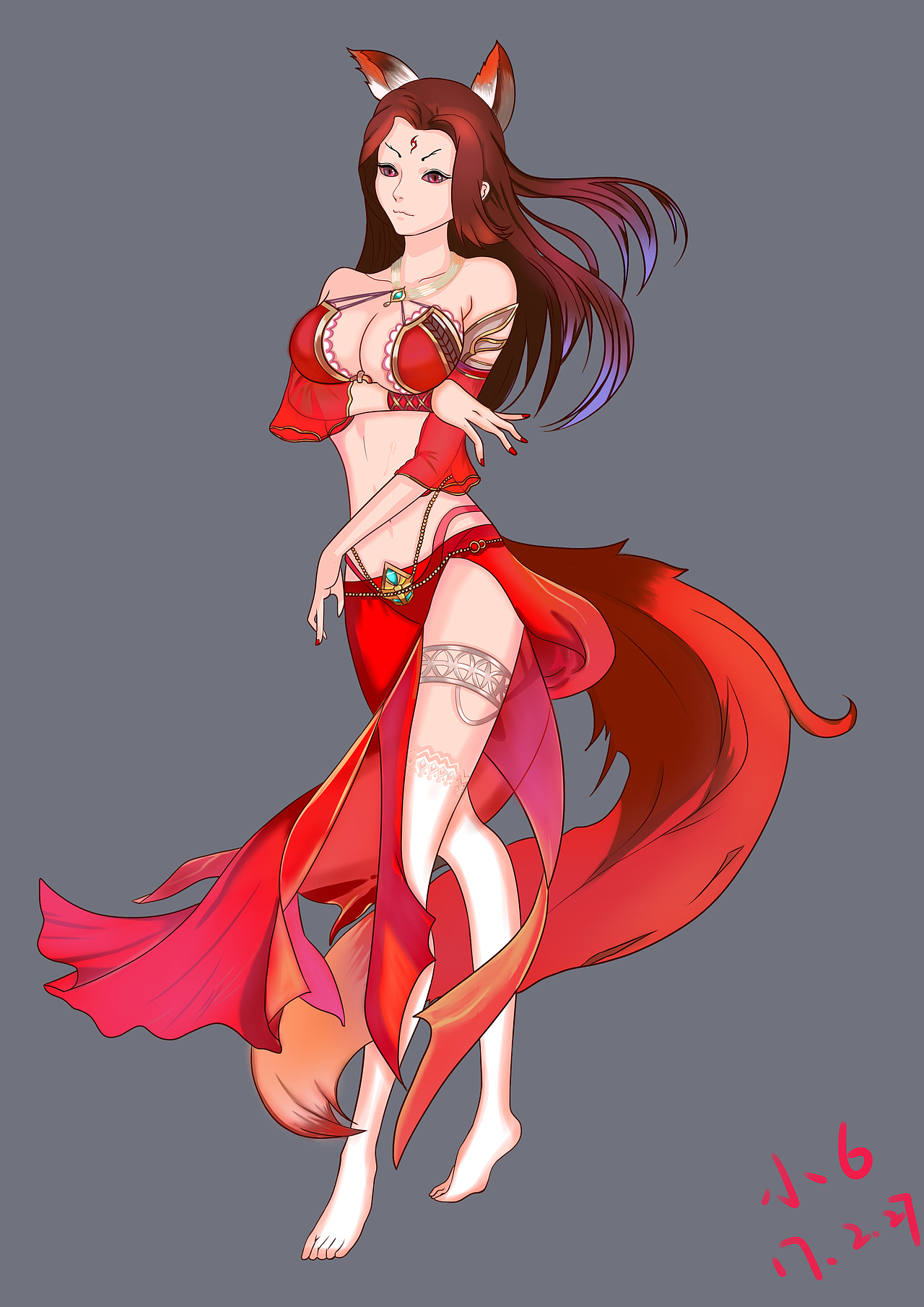 小狐狸。（图ZNzI3NTkxMjg=） - 游戏原画 - 站酷设计师小6爱画画原创素材 - 站酷ZCOOL