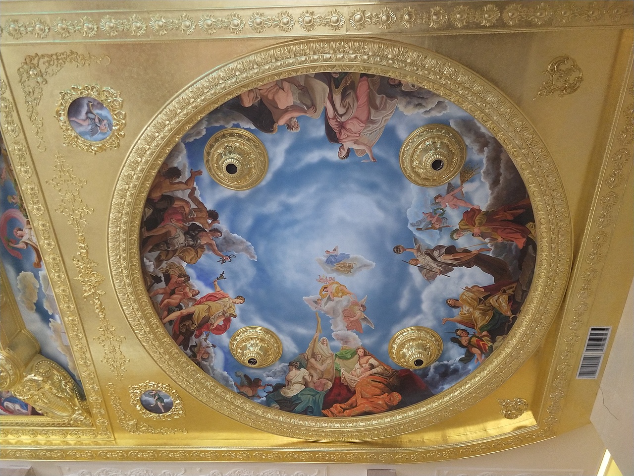 云南壁画天顶穹顶壁画墙绘手绘墙欧式油画