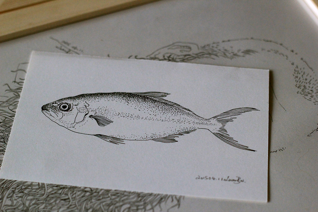 《鱼》|纯艺术|绘画|azul3 - 原创作品 - 站酷 (zcool)