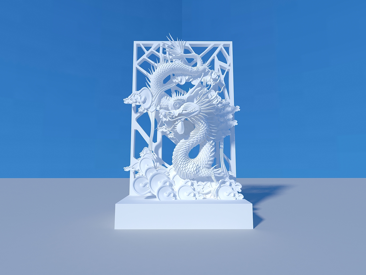 冰雕作品建模草稿