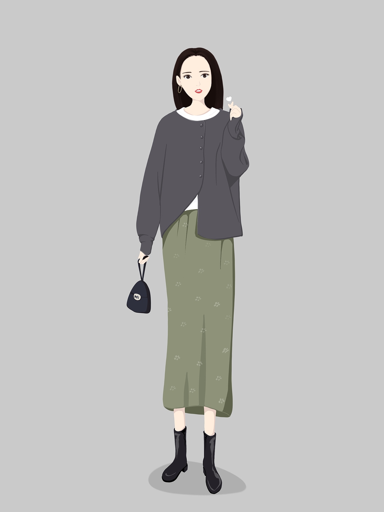 插画【女】（图ZMjMwNzcwNjA4） - 商业插画 - 站酷设计师王小乐儿原创素材 - 站酷ZCOOL