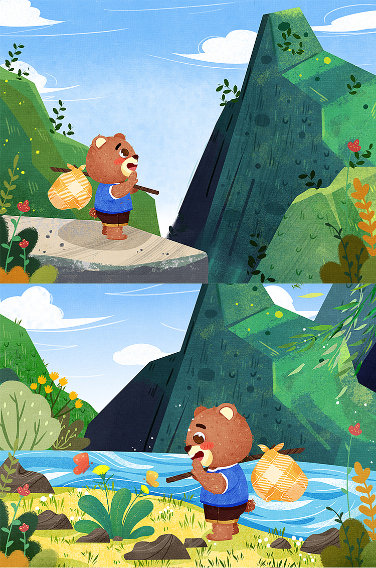 儿童插画绘本故事—高饱和