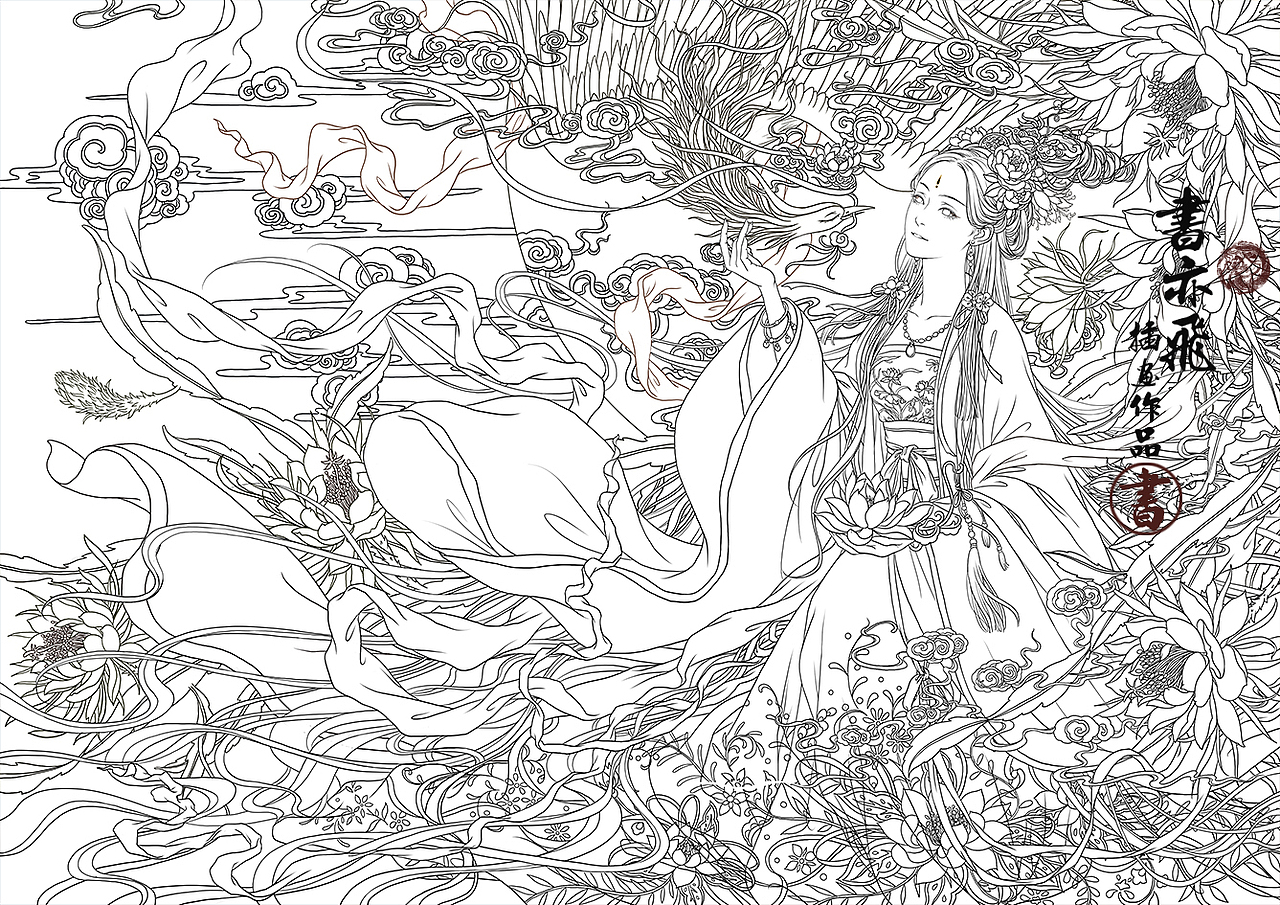 书亦飞古风插画——于正作品《玉楼春》宣传海报（图ZMjIxMjMyMzY0） - 商业插画 - 站酷设计师书亦飞原创素材 - 站酷ZCOOL