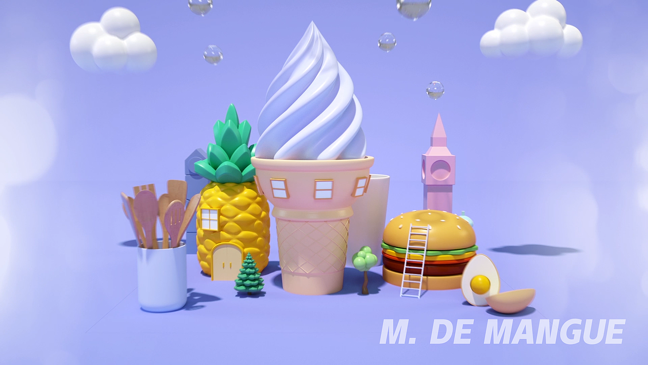 聚鲨美食地图片头（图ZMjI5NTM3Nzgw） - 动画/影视 - 站酷设计师M_de_mangue原创素材 - 站酷ZCOOL