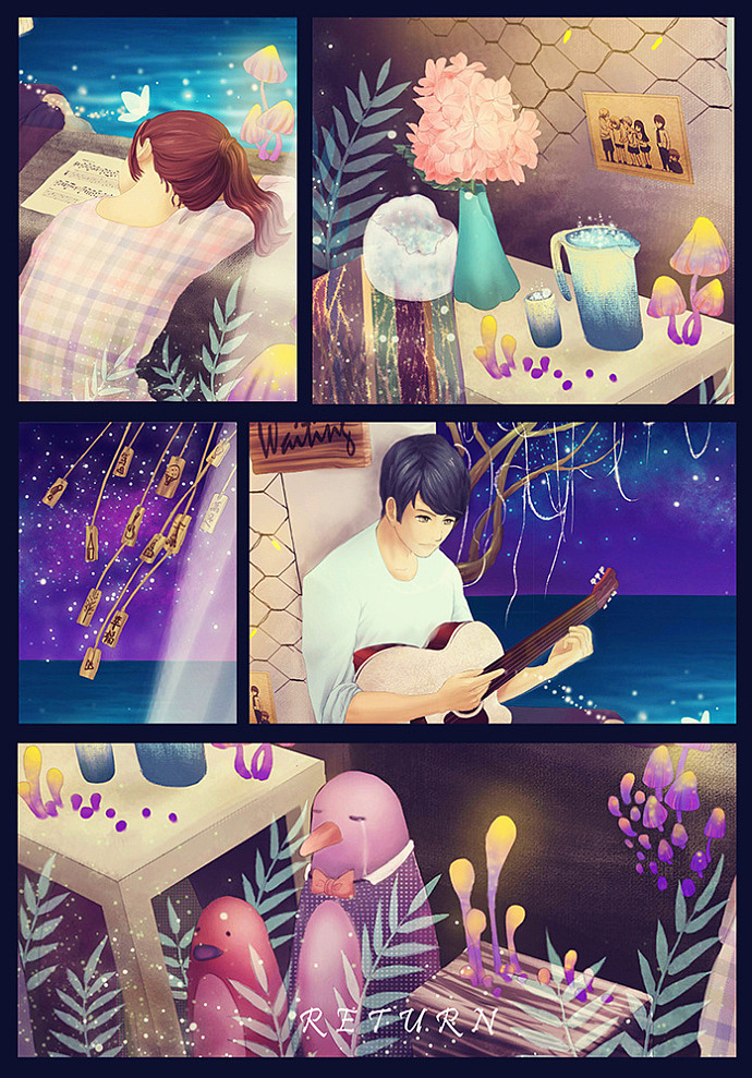 归来（图ZMTc5MDE1MzY=） - 单幅漫画 - 站酷设计师夏讯原创素材 - 站酷ZCOOL