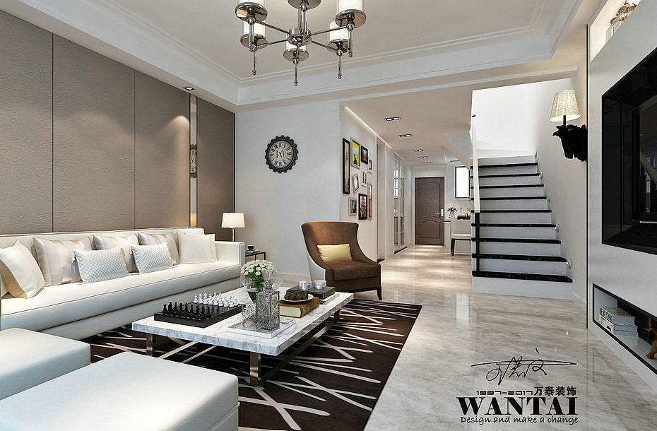 梁山龙城华府现代简约128平小复式打造完整家装（图ZMTE2MjY1NDk2） - 家装设计 - 站酷设计师济宁设计师原创素材 - 站酷ZCOOL