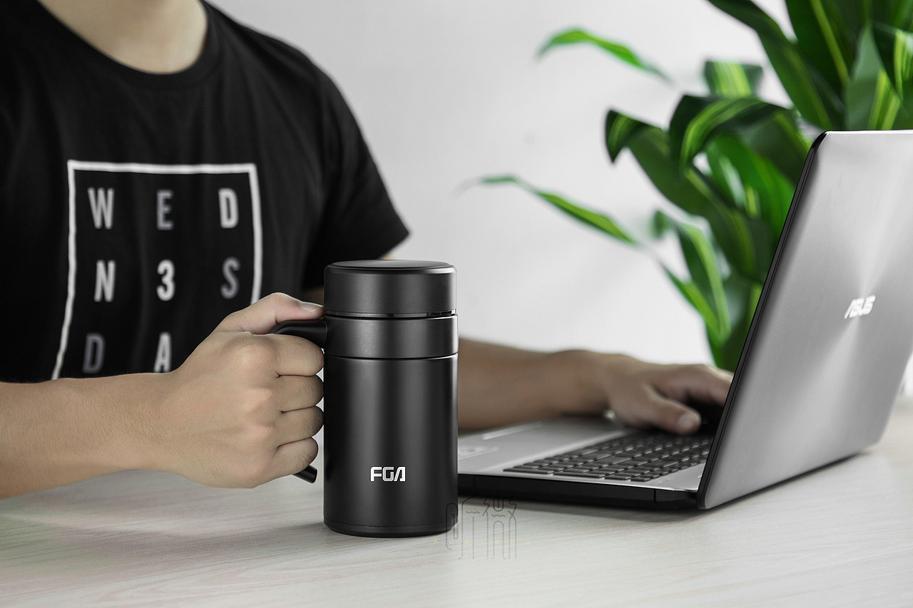 商务风玻璃杯 保温杯