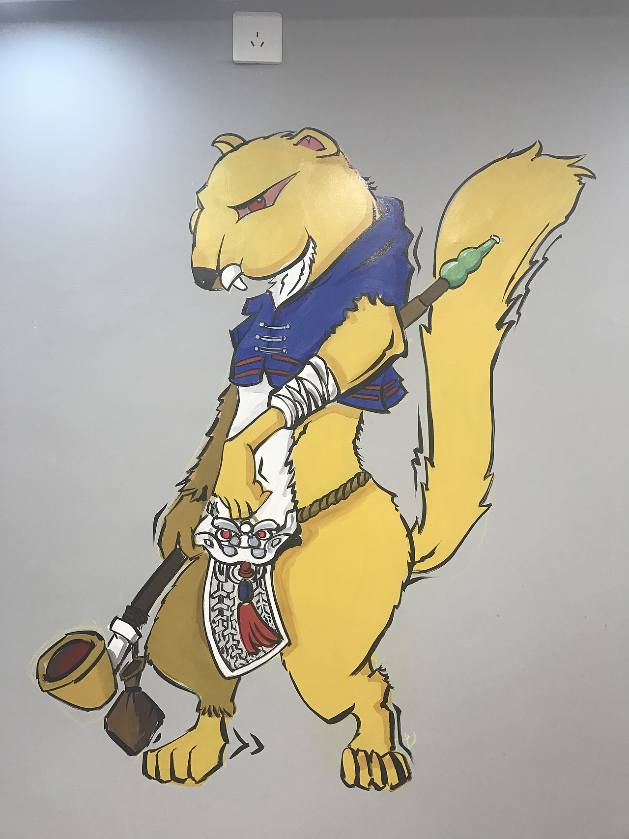 墙绘-东北神兽（图ZMTU4NDMyMzI4） - 新锐潮流插画 - 站酷设计师Z98220750原创素材 - 站酷ZCOOL