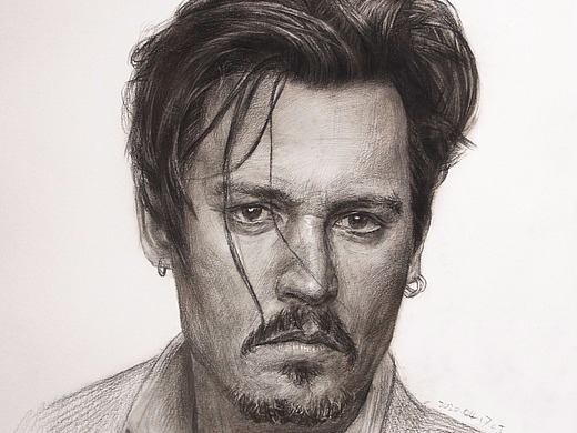 素描-约翰尼·德普