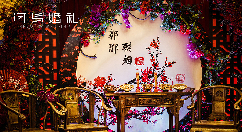 河马婚礼|中式婚礼(红色+金色)