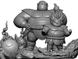 日系動漫手辦建模系列 卡通造型3D建模