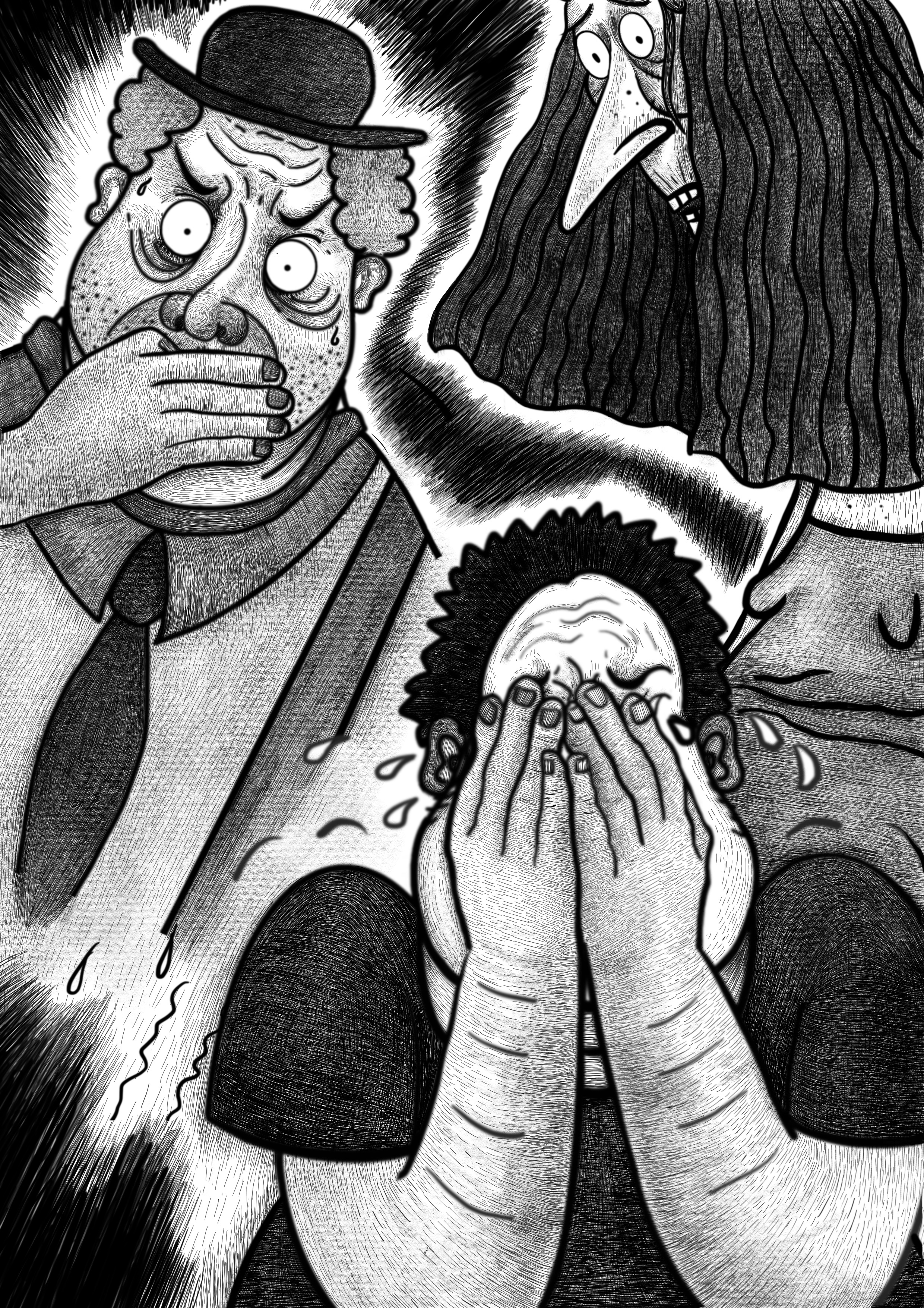 书籍插画设计-反乌托邦小说/卡夫卡《变形记》