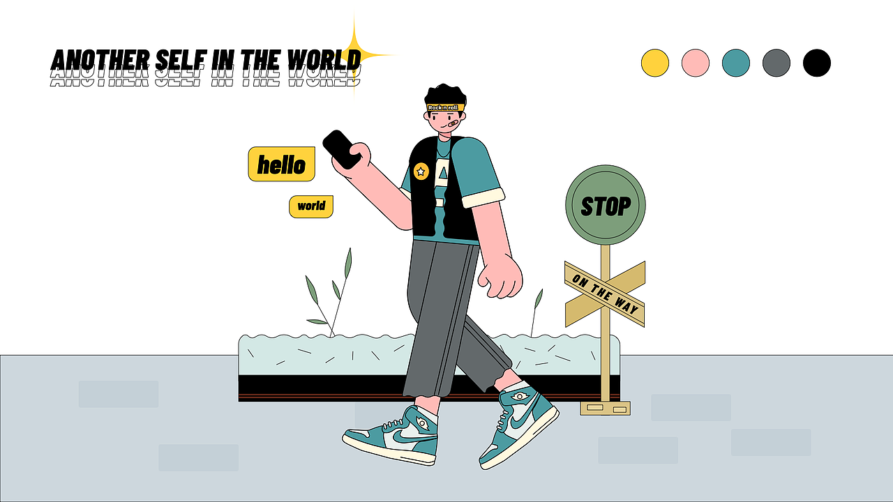 插画｜世界上的另一个你（图ZMjM5NzYxNjE2） - 创作习作 - 站酷设计师曜鱼原创素材 - 站酷ZCOOL