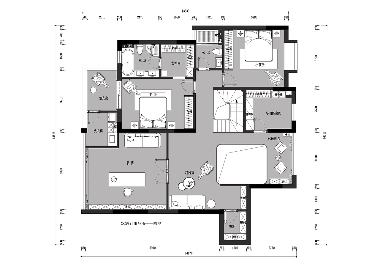 《CC设计事务所》 颐和佳园——法式轻奢（图ZMjY2MjgzMTE2） - 家装设计 - 站酷设计师湖南澄舍建构原创素材 - 站酷ZCOOL