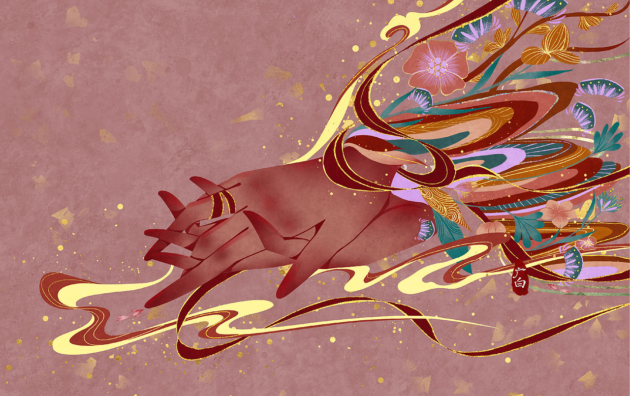 或许是国风吧（图ZMjg2NzkyNzI4） - 商业插画 - 站酷设计师广白GB原创素材 - 站酷ZCOOL