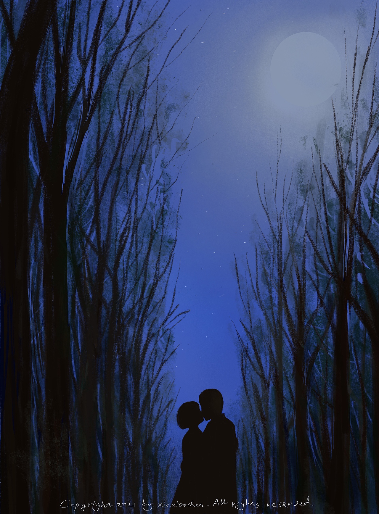 夜色（图ZMjQwOTQzOTYw） - 创作习作 - 站酷设计师谢晓尘原创素材 - 站酷ZCOOL