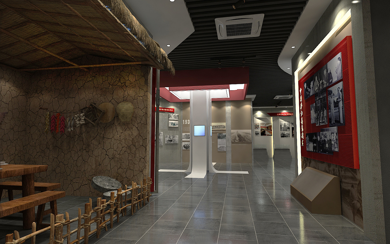 陈列馆设计3d设计效果图