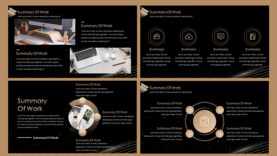 【耀你好看】年终总结高端黑金大气商务PPT7（图ZMjM3MjU3NjY4） - PPT/Keynote - 站酷设计师熊猫大人pandaren原创素材 - 站酷ZCOOL