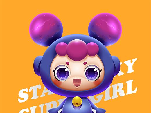 星空女孩-伪3dIP形象