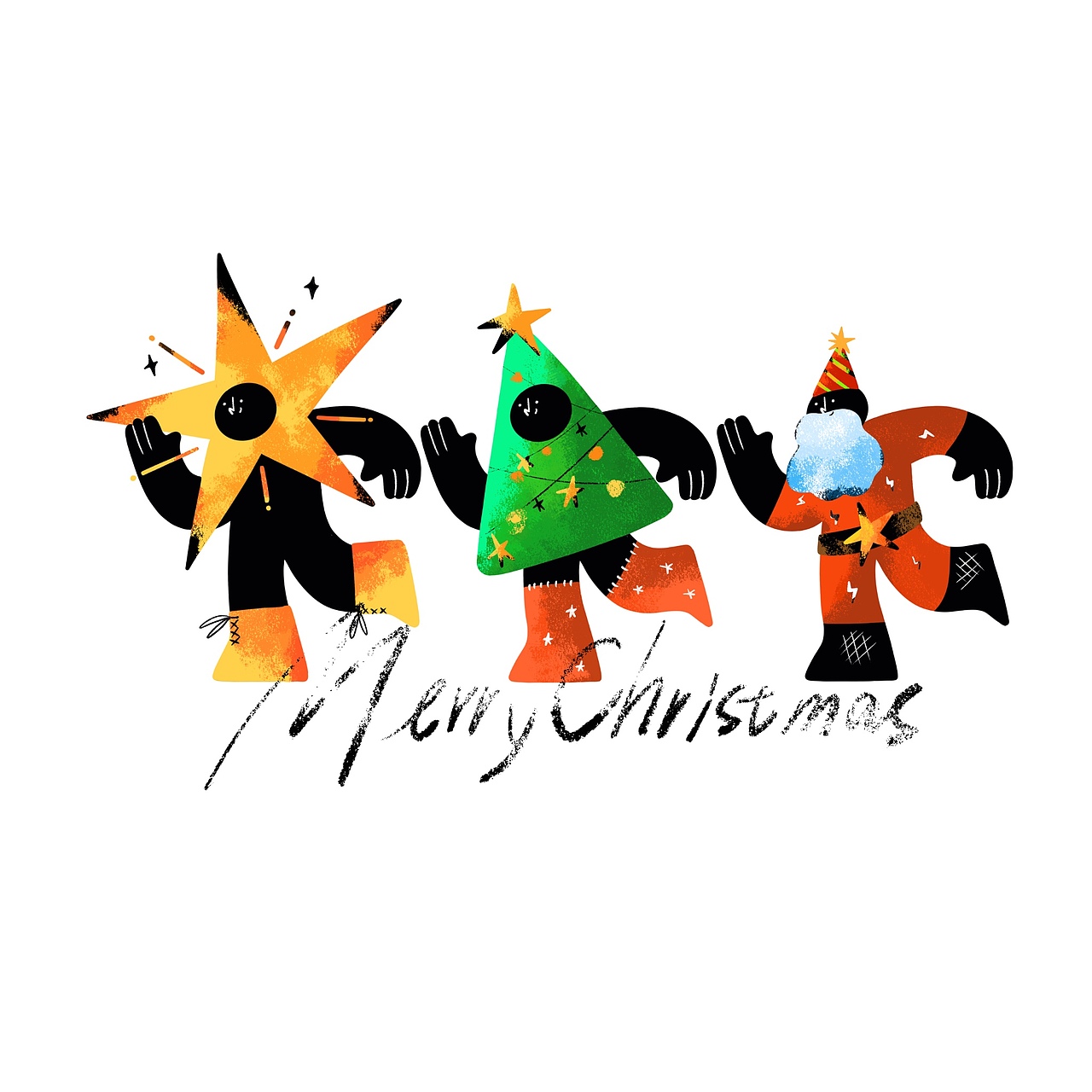 ESKIMO原创插画圣诞节IP（图ZMjgwMzc4MTU2） - 商业插画 - 站酷设计师星星志愿者ESKIMO原创素材 - 站酷ZCOOL