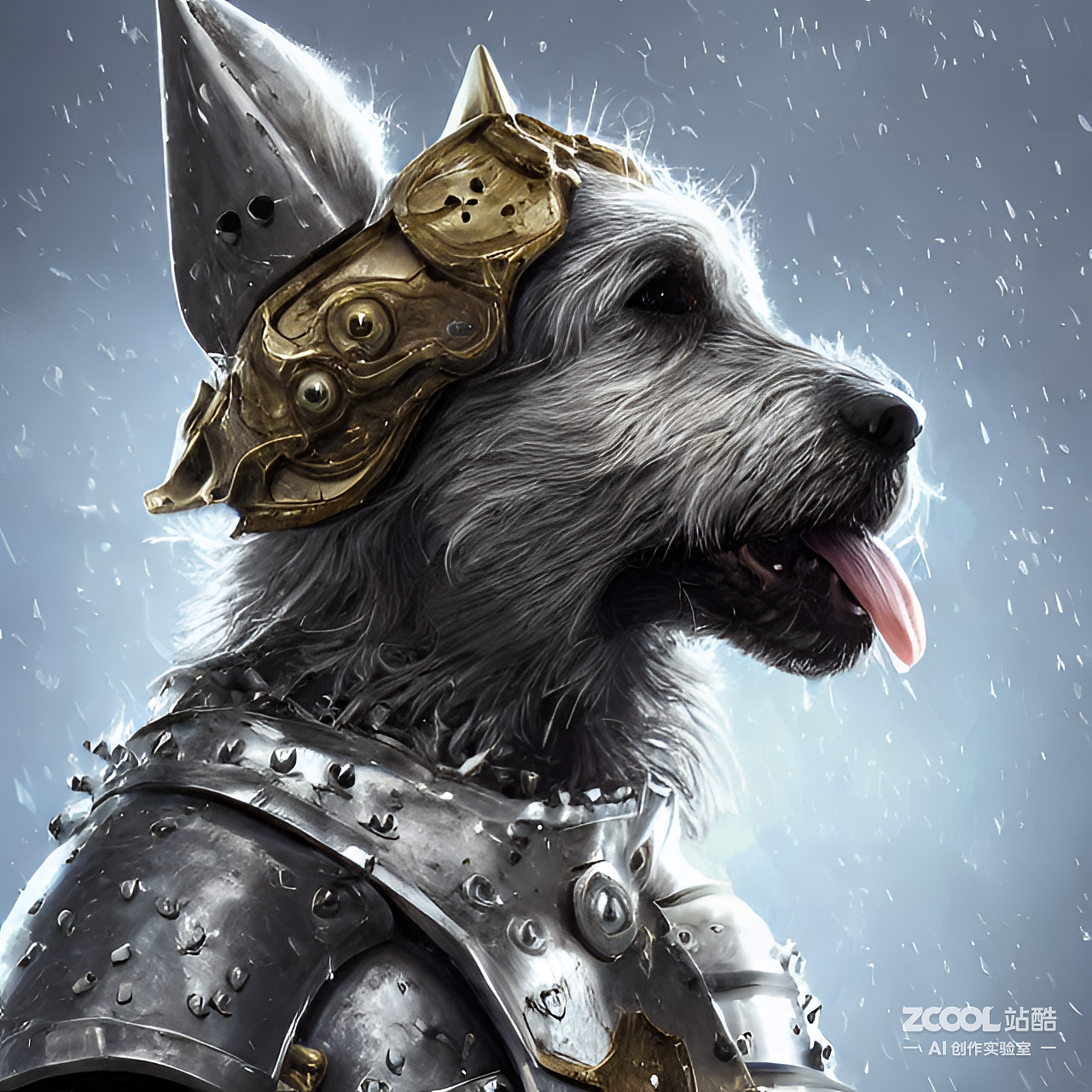 #AI创作实验室#动物穿铠甲（图ZMzIyNTY5MjE2） - AI作品 - 站酷设计师咸鱼君想翻身原创素材 - 站酷ZCOOL