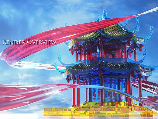 中国风古建单帧（个人主页-ZMjgwNDA4MDQ=） - 建筑/空间 - 站酷设计师大京俞原创素材 - 站酷ZCOOL