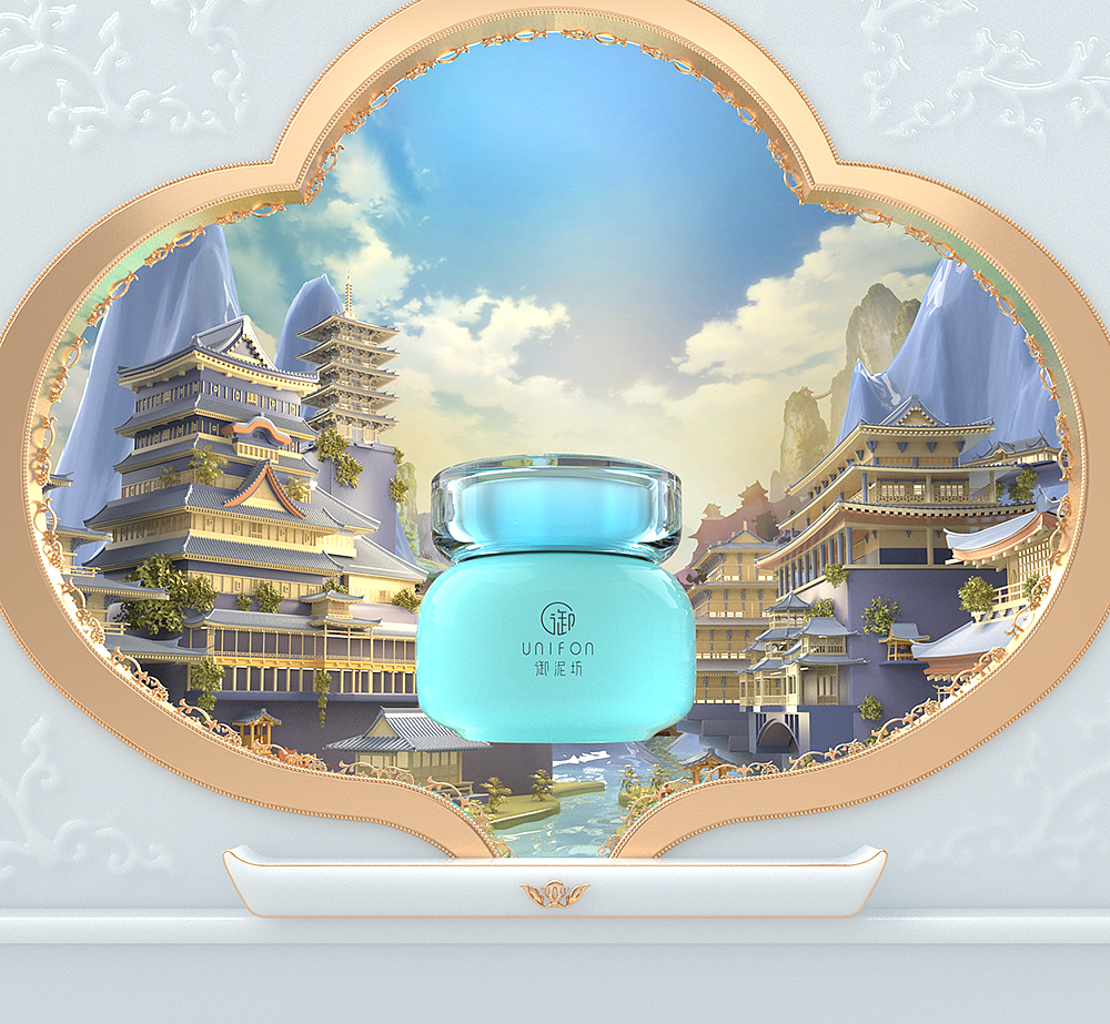 御泥坊抖音直播间动态背景设计