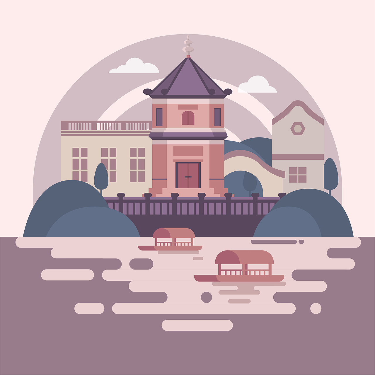 羊城新八景-AI插画