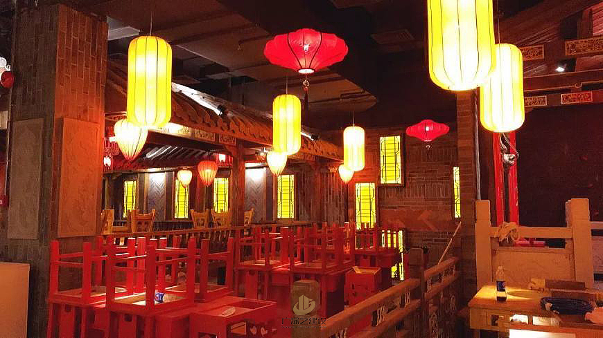 深圳餐厅餐饮装修设计案例-古风餐厅-广深艺建设（图ZMTI3OTUwMTI4） - 展陈设计 - 站酷设计师广深艺建设原创素材 - 站酷ZCOOL