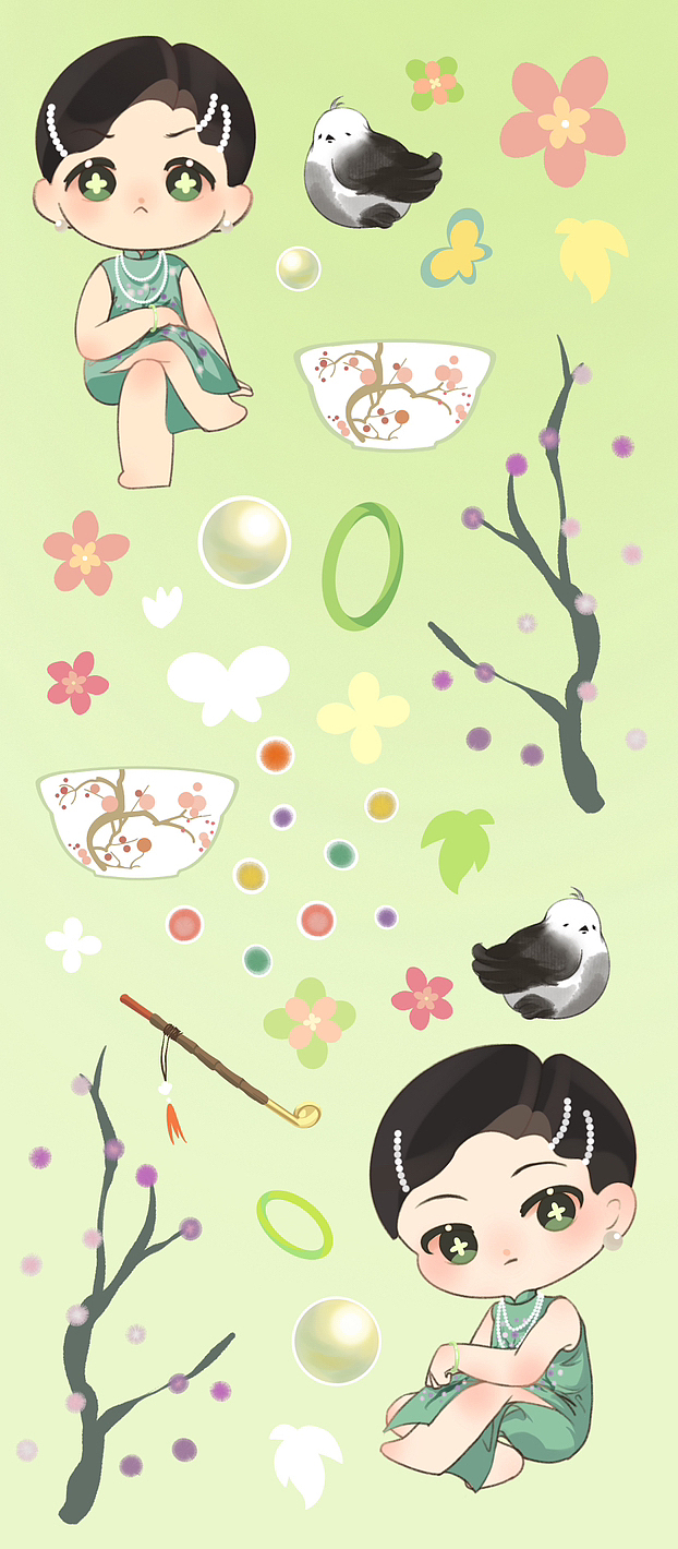 文物拟人插画设计（图ZMzQwNTg5MTQ0） - 创作习作 - 站酷设计师火宣煊原创素材 - 站酷ZCOOL