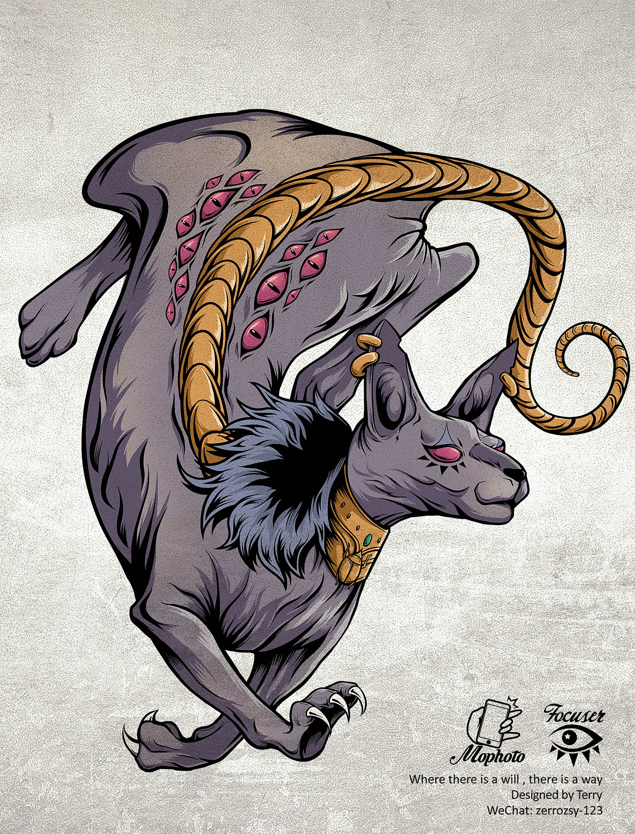 猫星人 bastet|插画|商业插画|zerrozsy_原创作品-站酷(zcool)