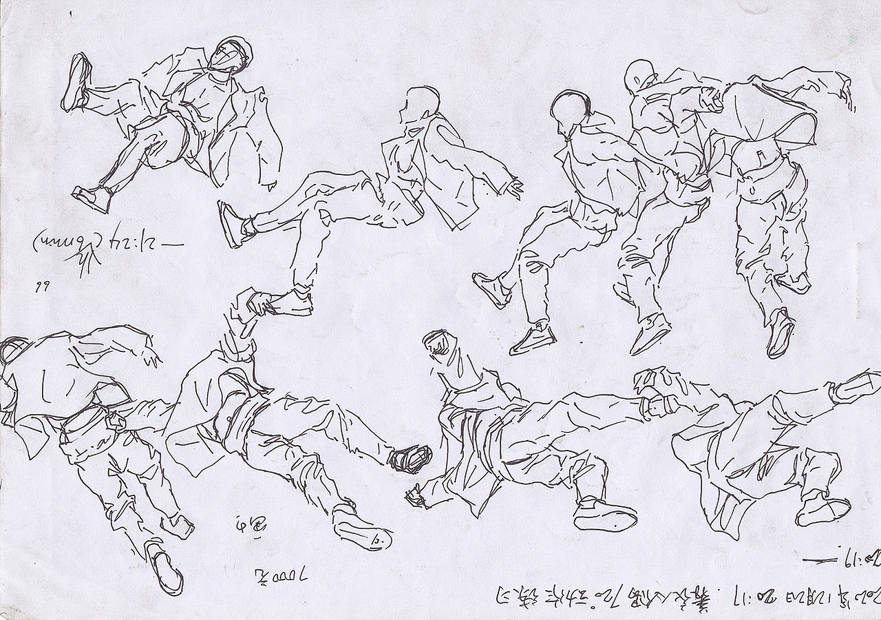 720人偶动作透视线条练习（图ZMjQwOTI0NDI4） - 创作习作 - 站酷设计师田红心原创素材 - 站酷ZCOOL