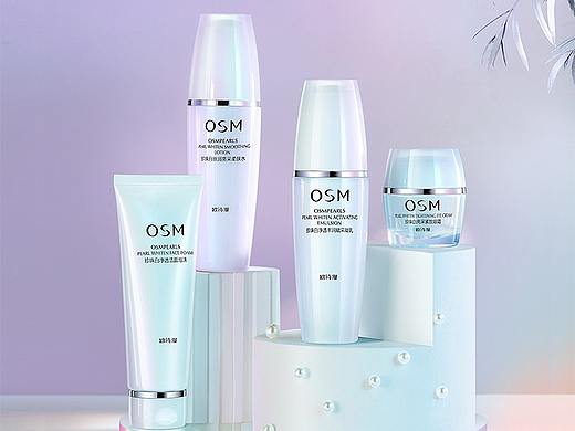 欧诗漫 OSM--化妆品静物场景KV拍摄精修图