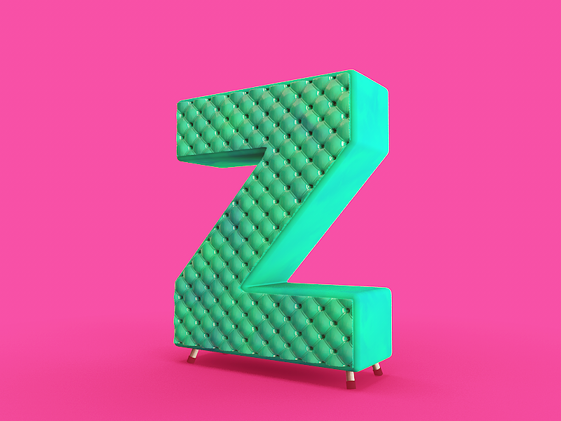 C4D每日作品-26个字母（4）（图ZNzk5Mzc1ODA=） - 其他三维 - 站酷设计师皮蛋大帝原创素材 - 站酷ZCOOL