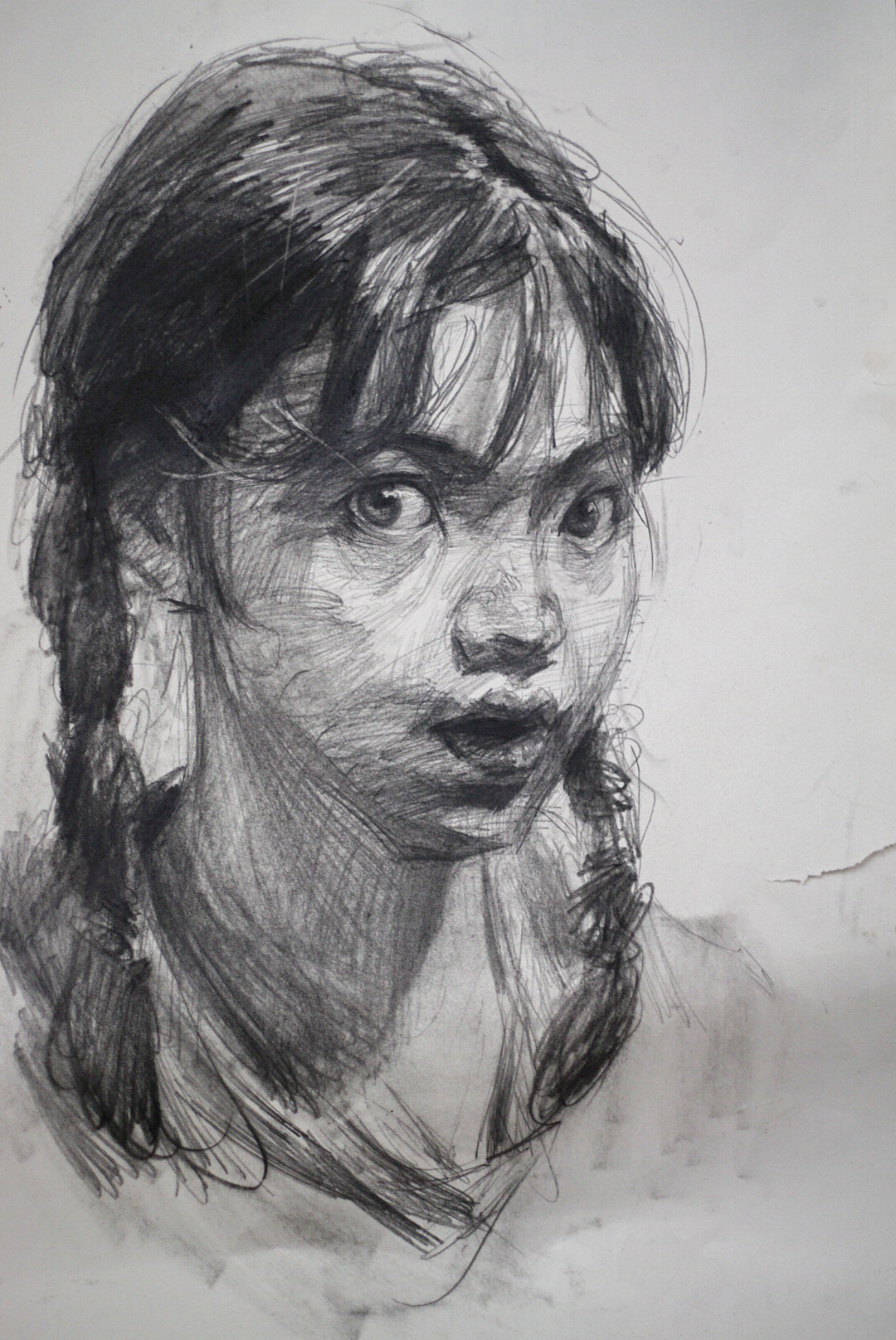 今年给学生的一些头像范画