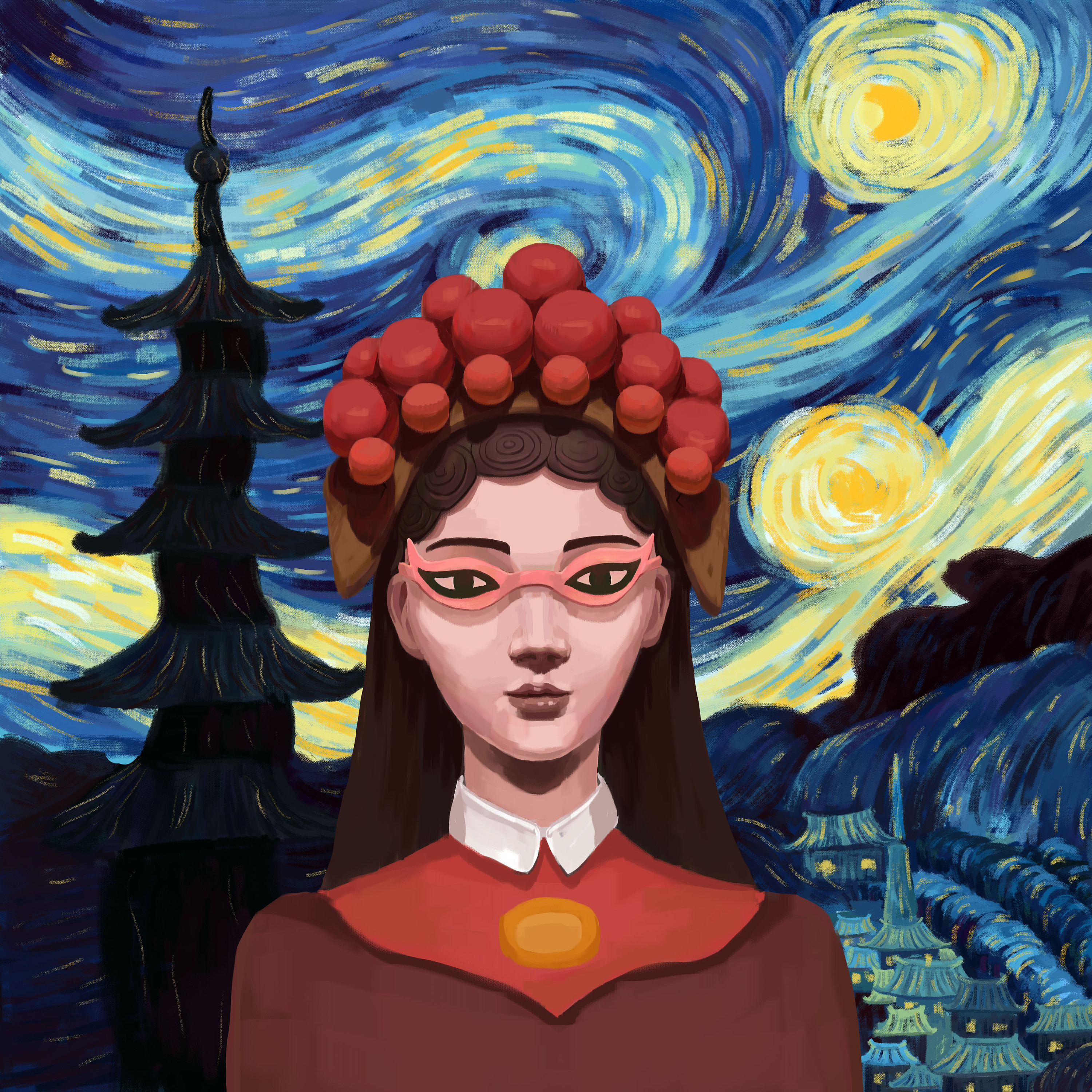 戏曲国潮|插画|商业插画|楠门吹雪 - 原创作品 - 站酷 (zcool)