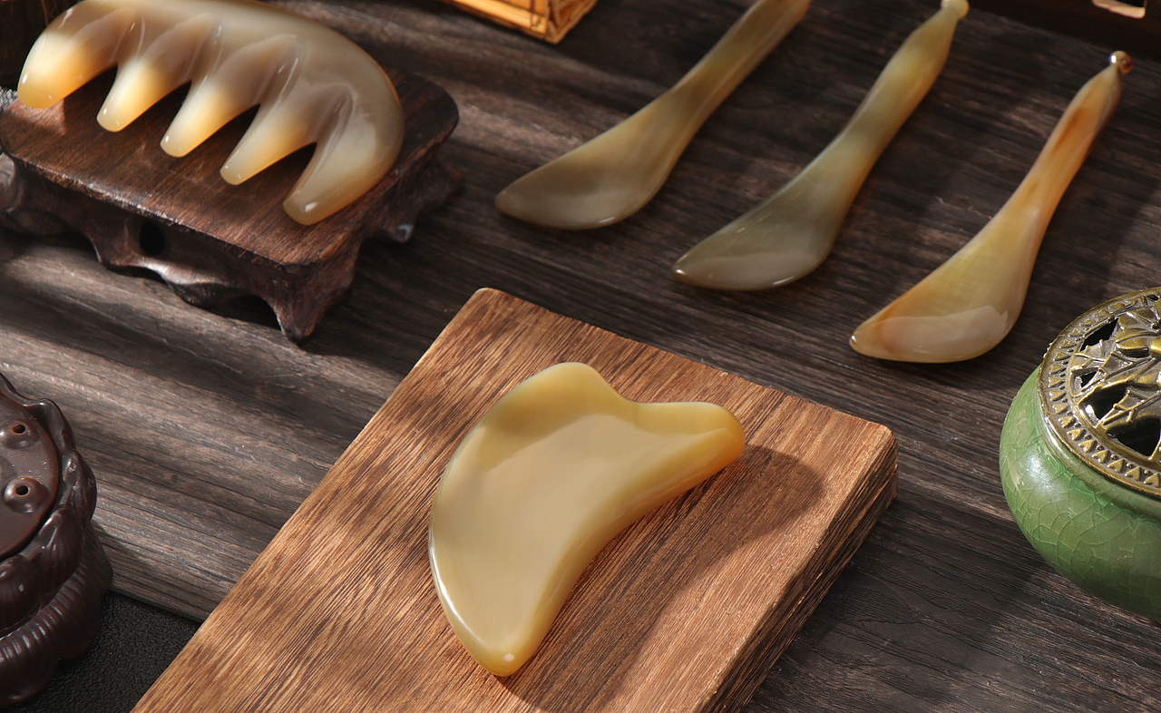 羊角梳 刮痧板拍照年 终总结 产品拍照