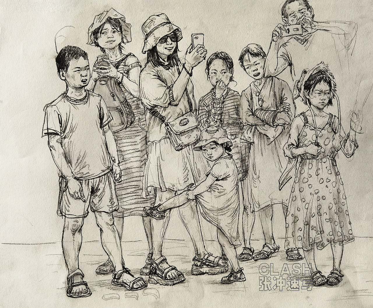 速写也可以画的很有意思！张冲速写作品「衍升画室」（图ZMjgzODI1MzY0） - 绘画 - 站酷设计师衍升画室原创素材 - 站酷ZCOOL