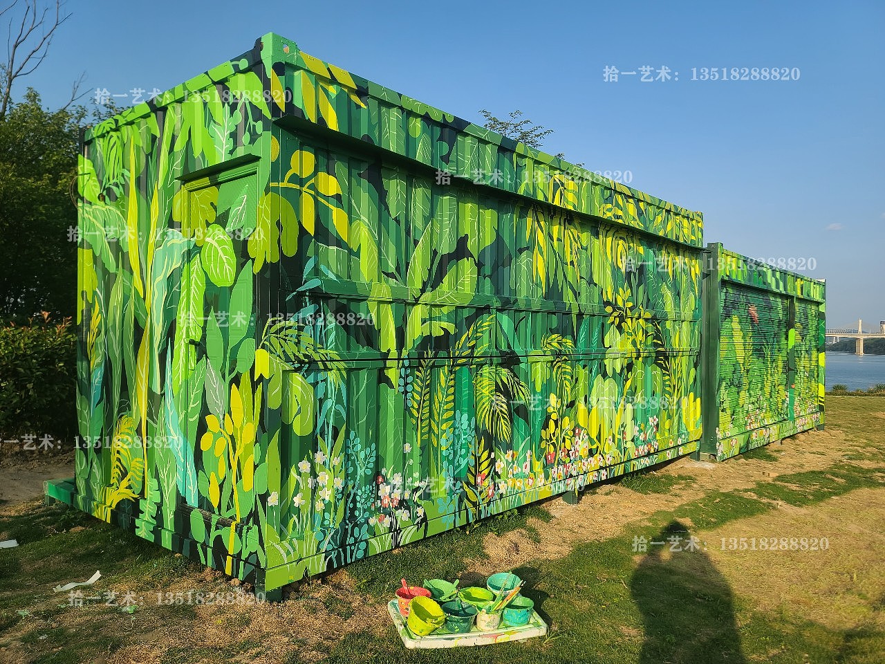 成都墙绘壁画：原创手绘集装箱（图ZMzc3NzgxNTIw） - 绘画 - 站酷设计师成都壁画师谭谭原创素材 - 站酷ZCOOL