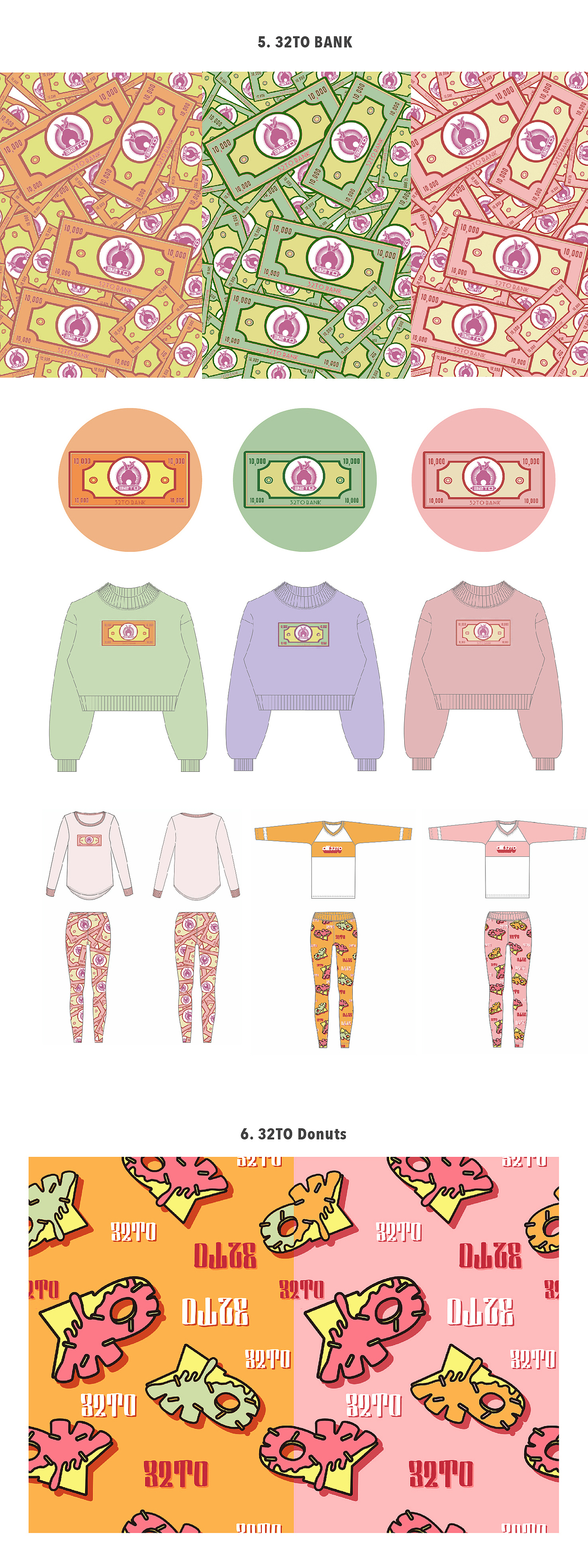 32TO 潮流家居服 印花服装设计总结